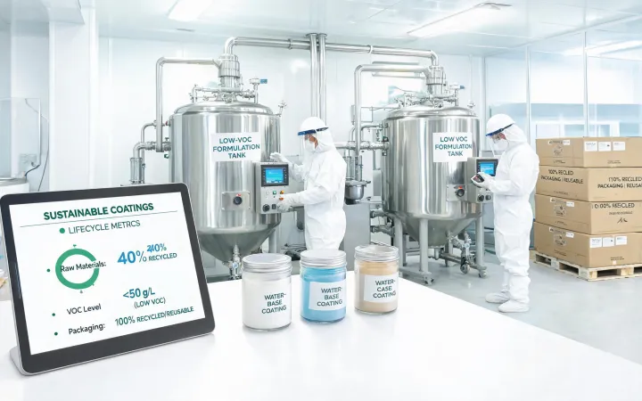 Sustainable paint production line